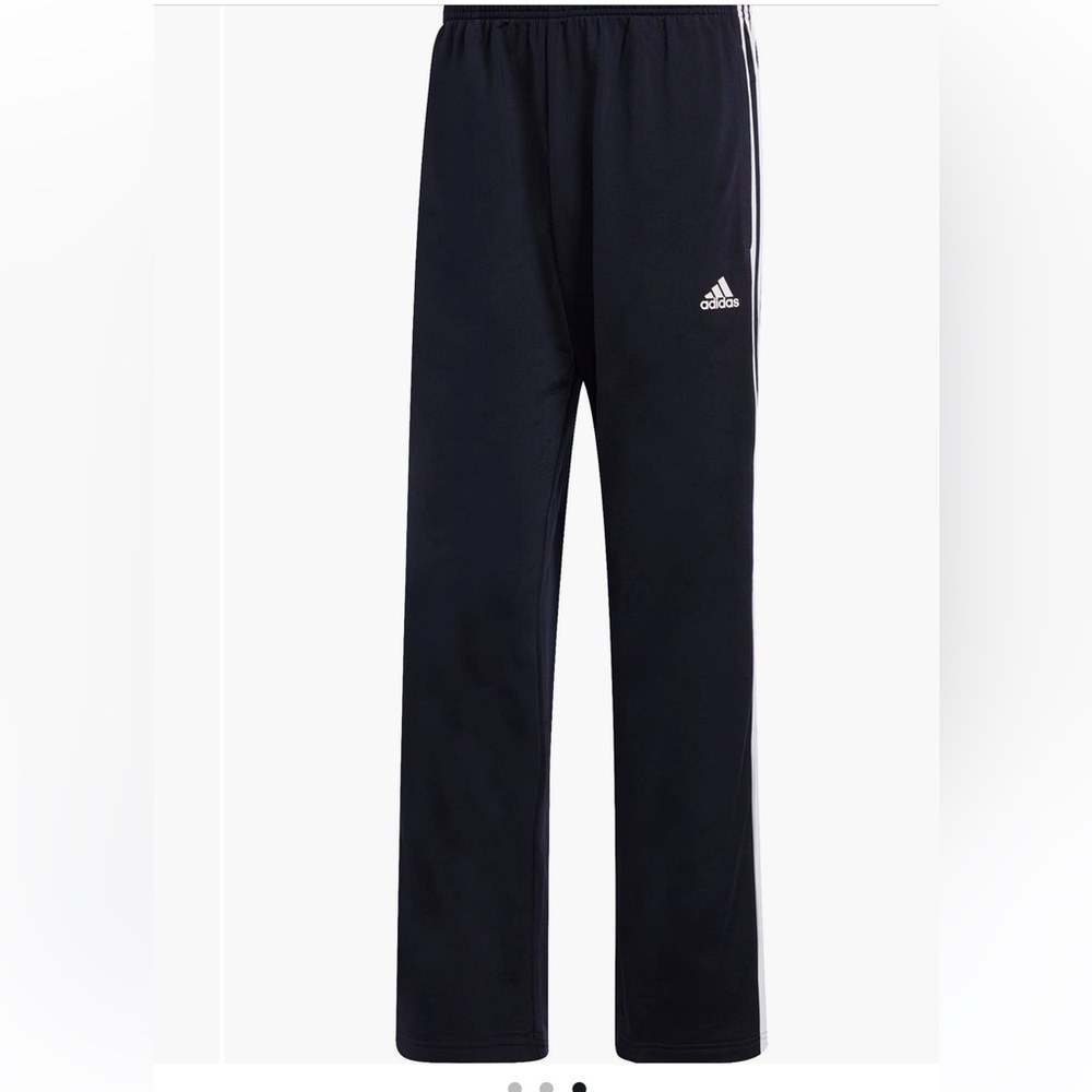 adidas Essentials 3-Stripes Tricot Open Hem Pants NWT - Picture 9 of 9